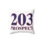 203 Prospect Red White & Blue Spun Polyester Square Pillow
