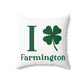 I Clover Farmington Spun Polyester Square Pillow