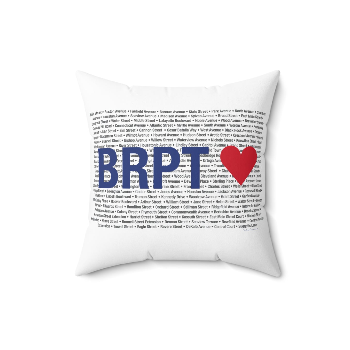Bridgeport Love Spun Polyester Square Pillow