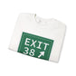 Vintage Exit 38 Merritt Parkway Sign Unisex Heavy Blend™ Crewneck Sweatshirt