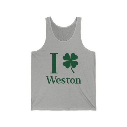 I Clover Weston (Green) Unisex Jersey Tank