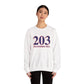 203 Strawberry Hill Red, White & Blue Unisex Heavy Blend™ Crewneck Sweatshirt