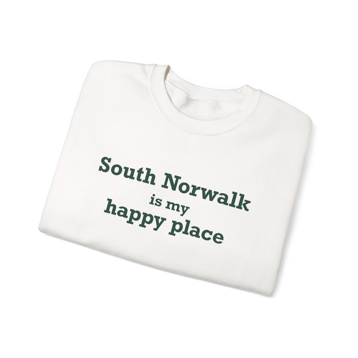 South Norwalk is My Happy Place Unisex Heavy Blend™ Crewneck Sweatshirt
