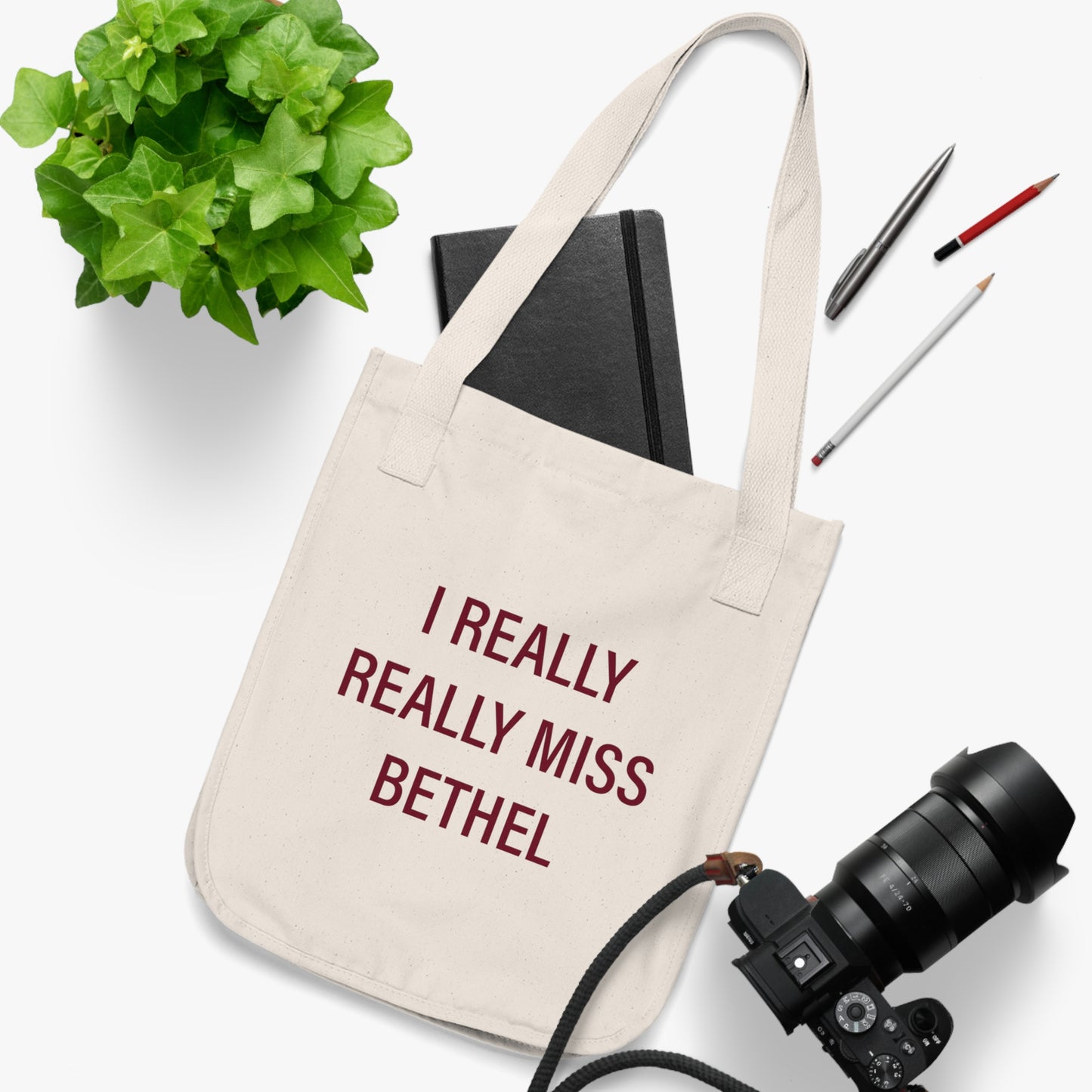 I Really Really Miss Bethel Organic Canvas Tote Bag
