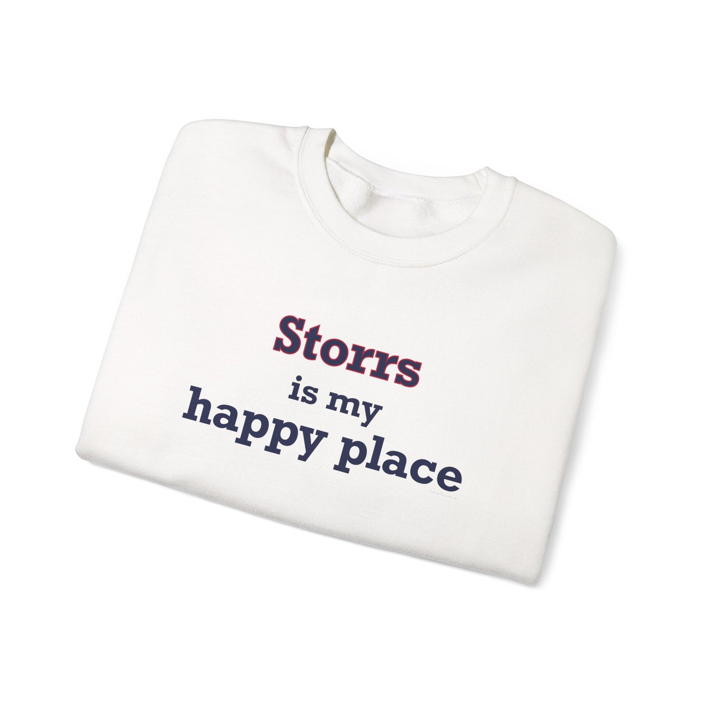 Storrs Is My Happy Place Unisex Heavy Blend™ Crewneck Sweatshirt
