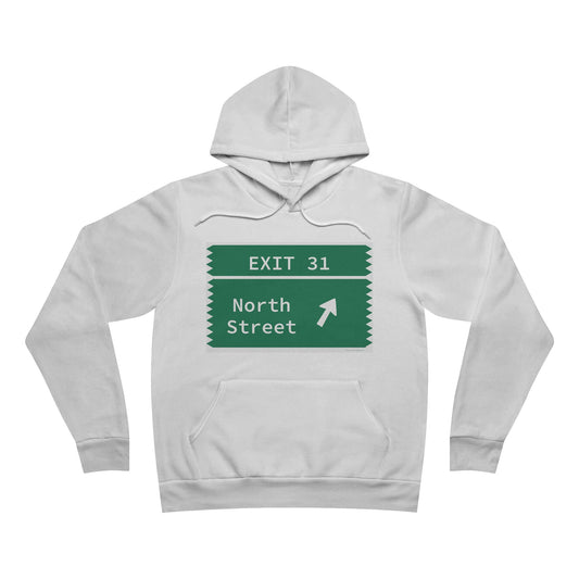 Vintage Merritt Parkway Exit 31 Sign Unisex Sponge Fleece Pullover Hoodie