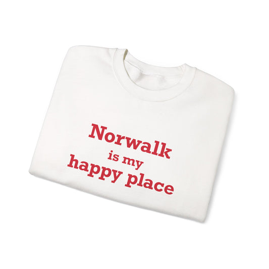 Norwalk is my Happy Place Unisex Heavy Blend™ Crewneck Sweatshirt