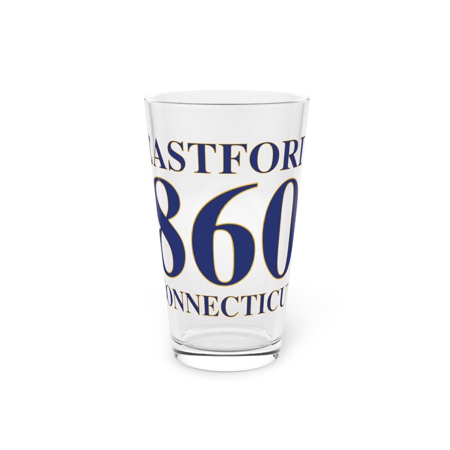 Eastford 860 Connecticut Pint Glass, 16oz