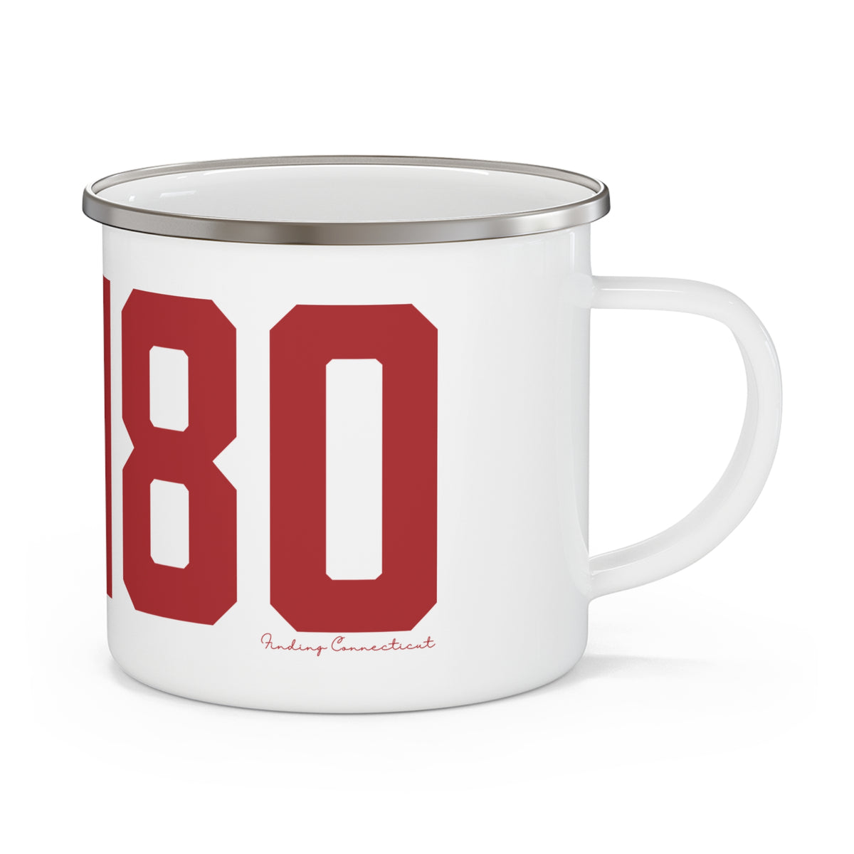 06480 Portland Connecticut Zip Code Enamel Camping Mug