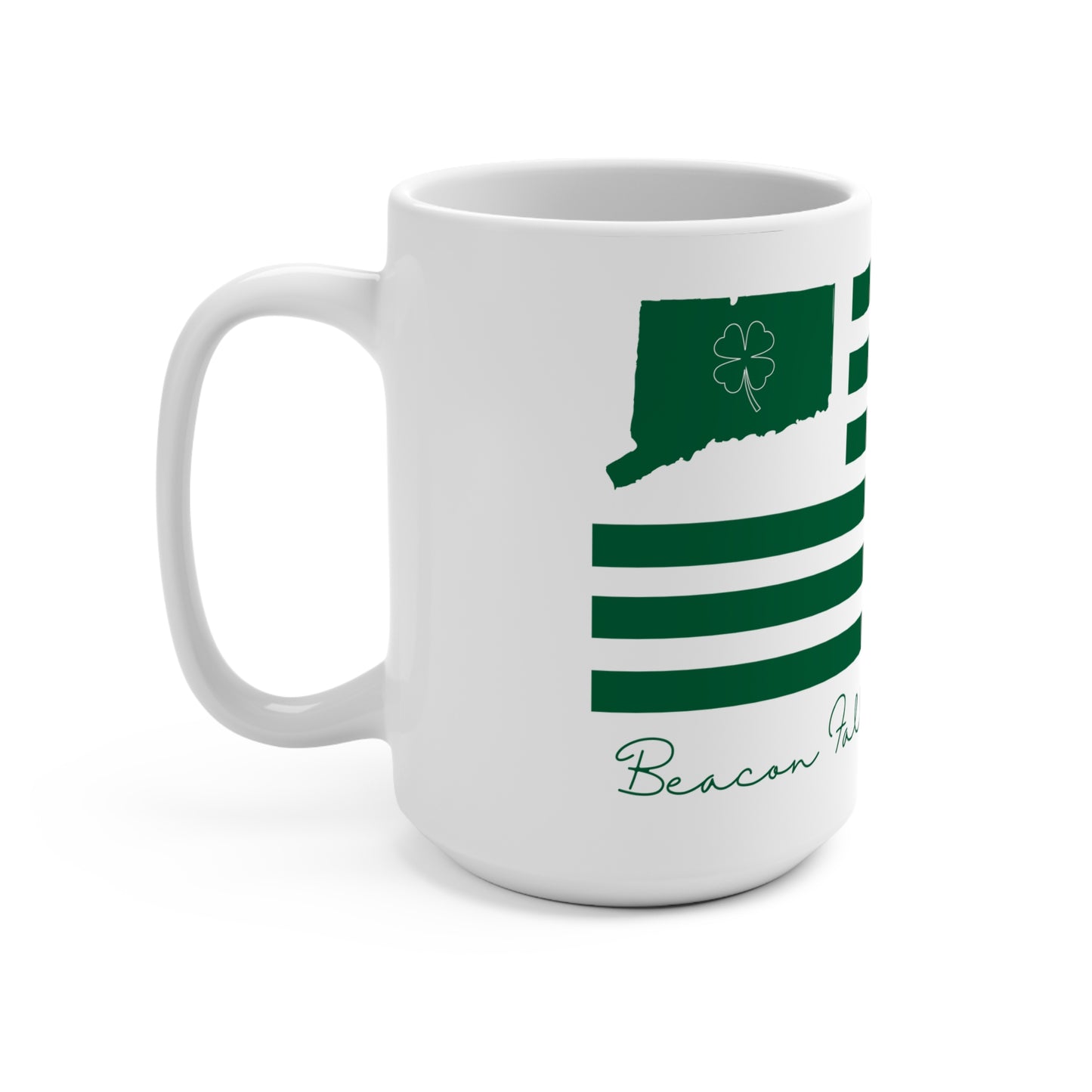 Beacon Falls Connecticut St. Patrick’s Day Flag Mug 15oz