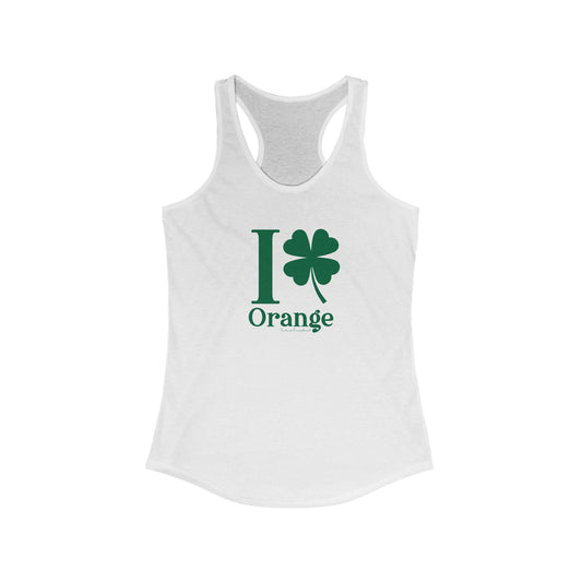 I Clover Orange Women's Ideal Racerback Tank Top