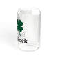 I Clover Black Rock Sipper Glass, 16oz