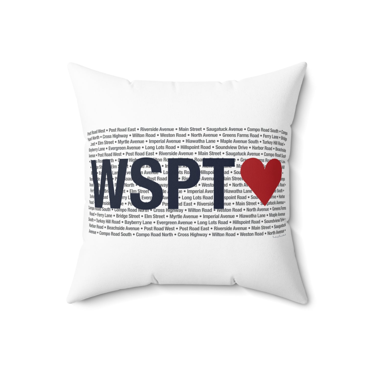 Westport Love Spun Polyester Square Pillow