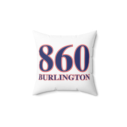 860 Burlington Red, White & Blue Spun Polyester Square Pillow