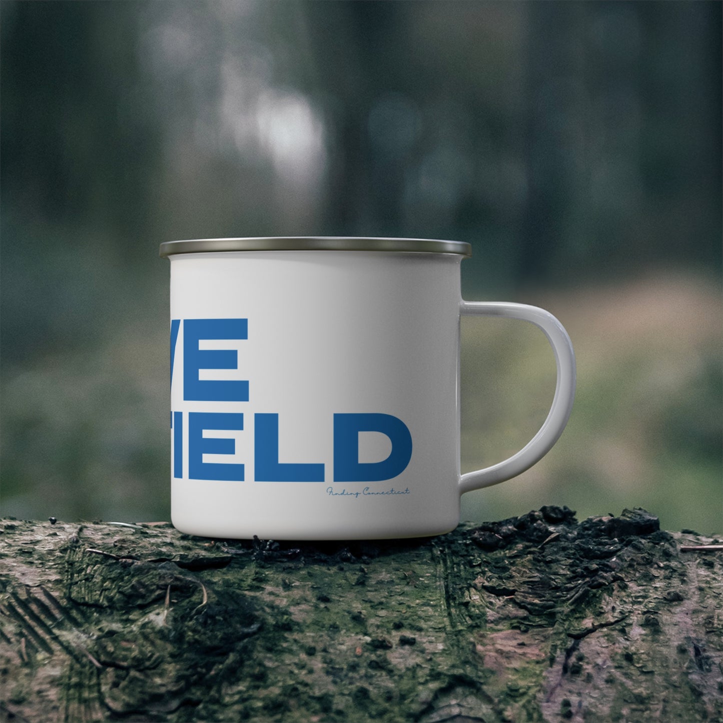 Love Fairfield Enamel Camping Mug