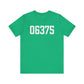 06375 - New London Connecticut Zip Code - Unisex Jersey Short Sleeve Tee