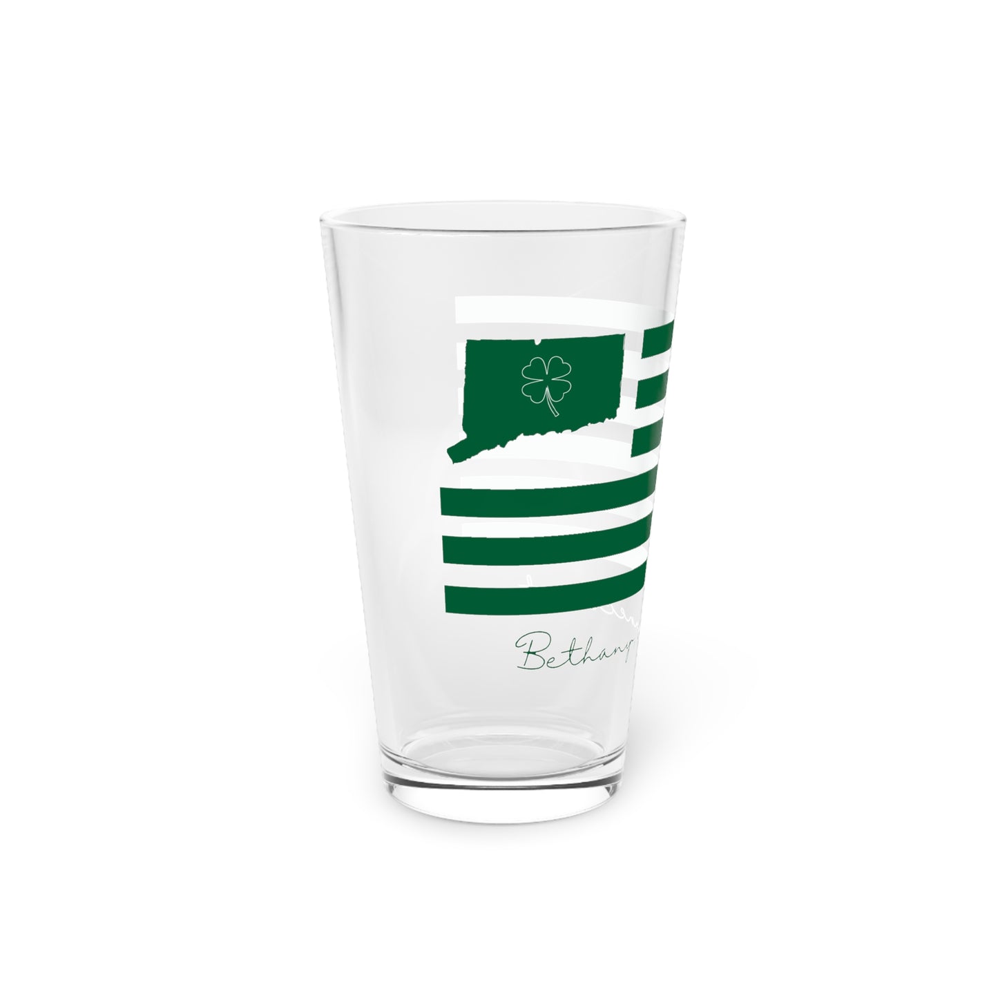 Bethany Connecticut St. Patrick's Day Pint Glass, 16oz