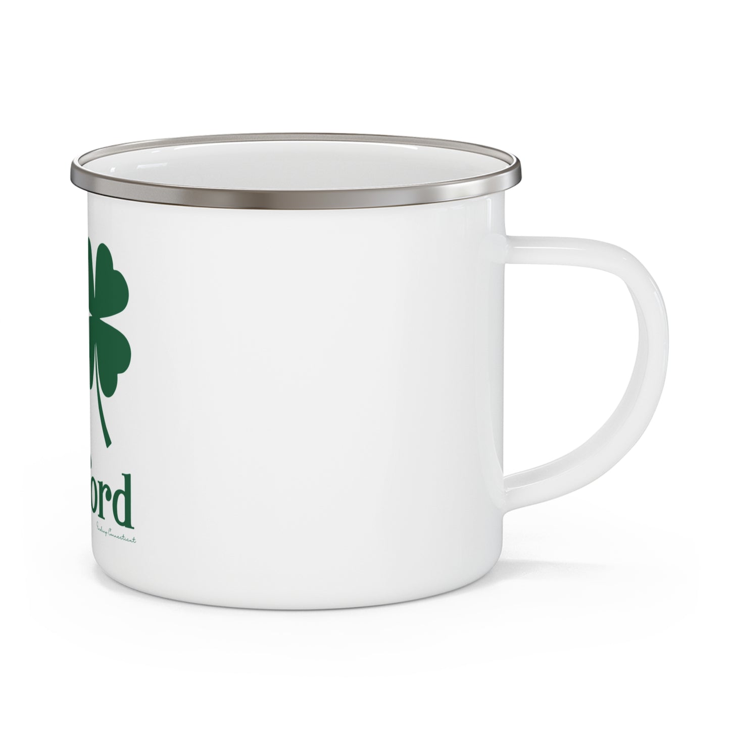 I Clover Hartford  Enamel Camping Mug
