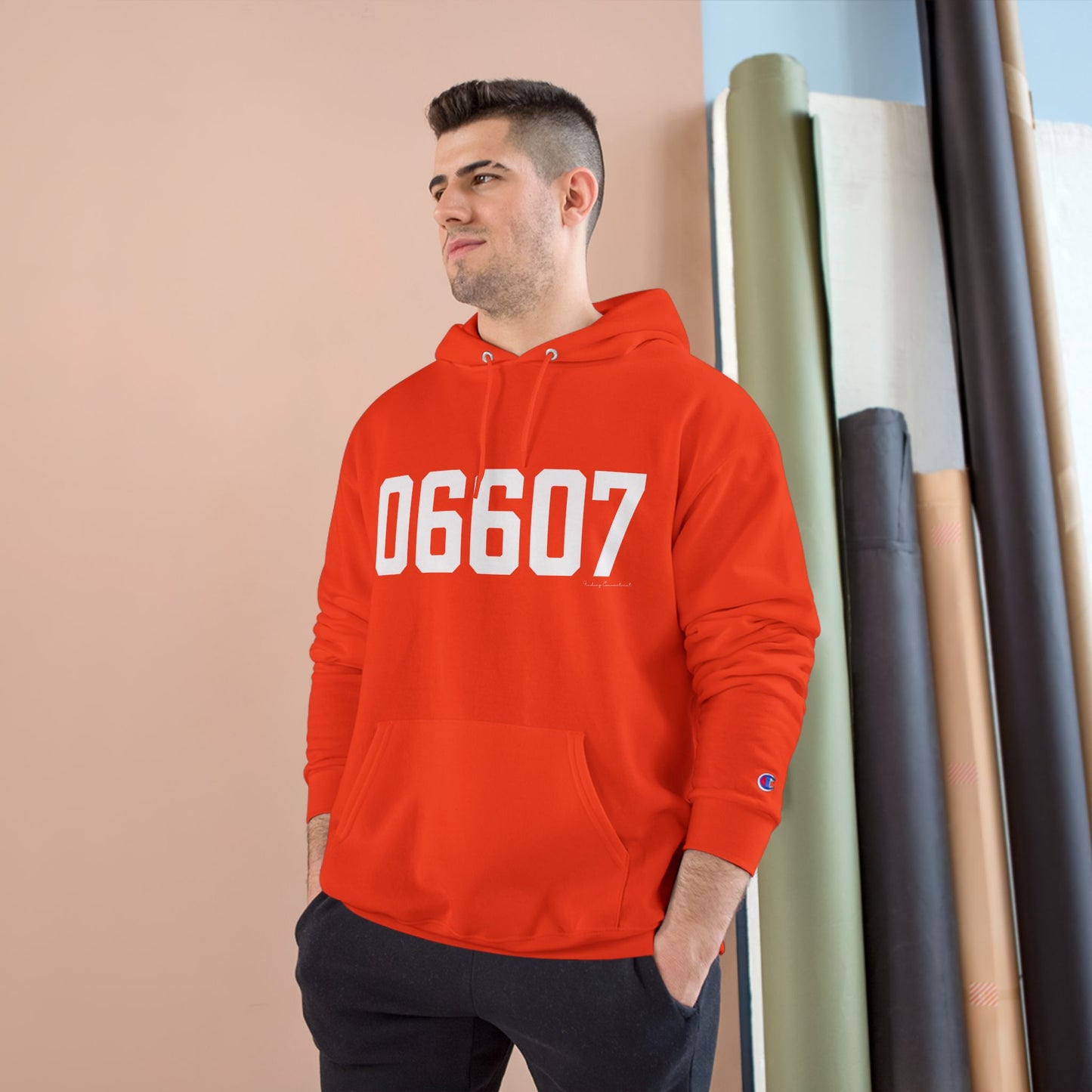 06607 Bridgeport CT Zip Code Champion Hoodie Sweatshirt