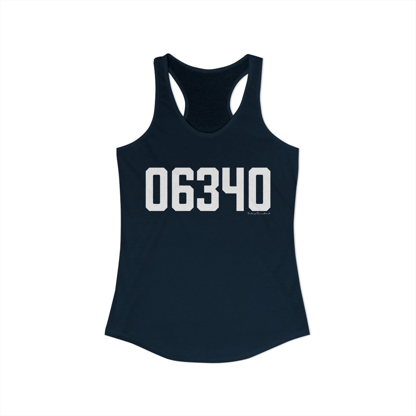 06340 Groton CT Zip Code Women's Ideal Racerback Tank Top