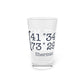 Sherman Coordinates Pint Glass, 16oz