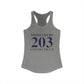 Middlebury 203 Connecticut Women's Ideal Racerback Tank Top