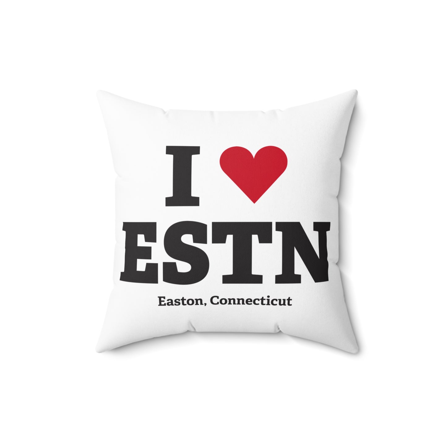 I Heart ESTN Spun Polyester Square Pillow