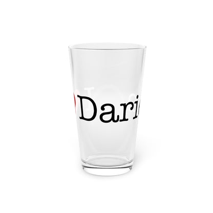 I Heart Darien. Pint Glass, 16oz