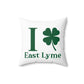 I Clover East Lyme Spun Polyester Square Pillow