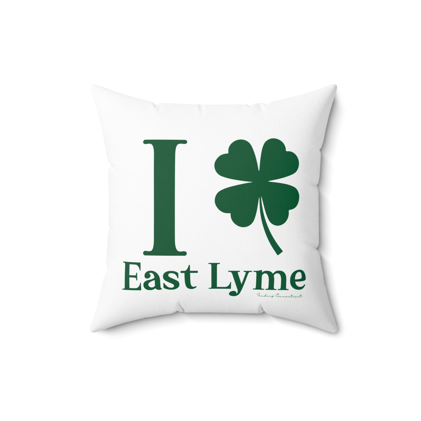 I Clover East Lyme Spun Polyester Square Pillow