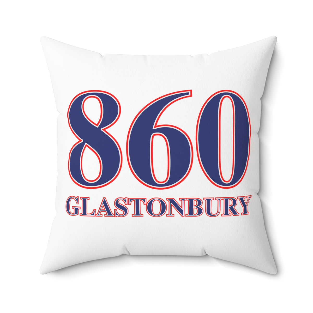 860 Glastonbury Red, White & Blue Spun Polyester Square Pillow