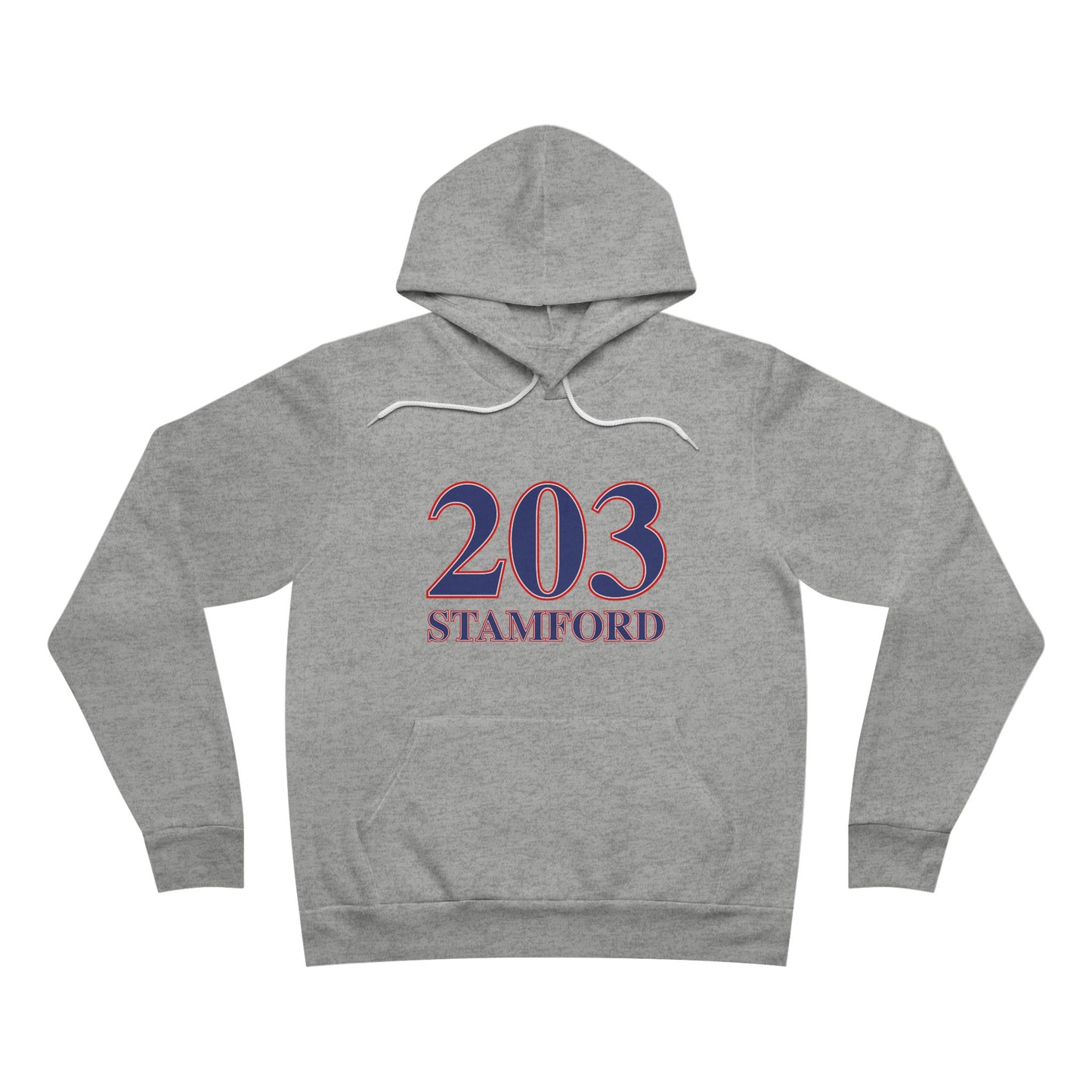 203 Stamford Red, White & Blue Unisex Sponge Fleece Pullover Hoodie