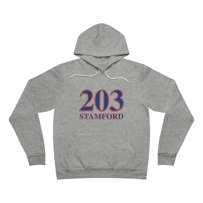 203 Stamford Red, White & Blue Unisex Sponge Fleece Pullover Hoodie