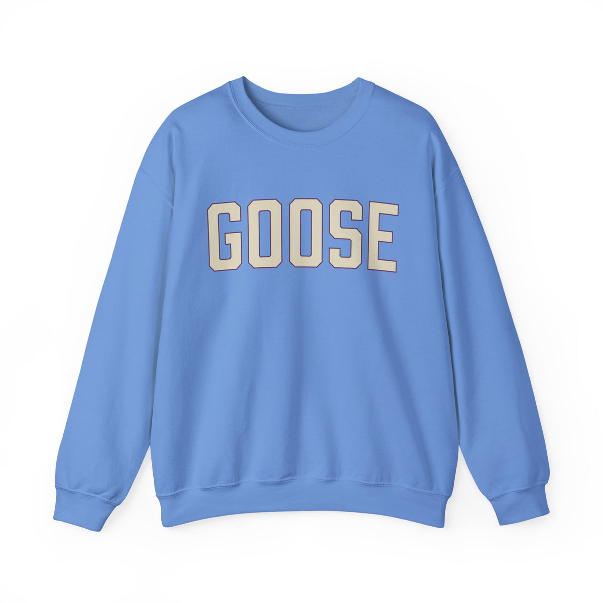 Goose Zip Code Cream & Purple Unisex Heavy Blend™ Crewneck Sweatshirt