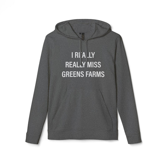 I Really Really Miss Greens Farms adidas Unisex Fleece Hoodie Sweatshirt