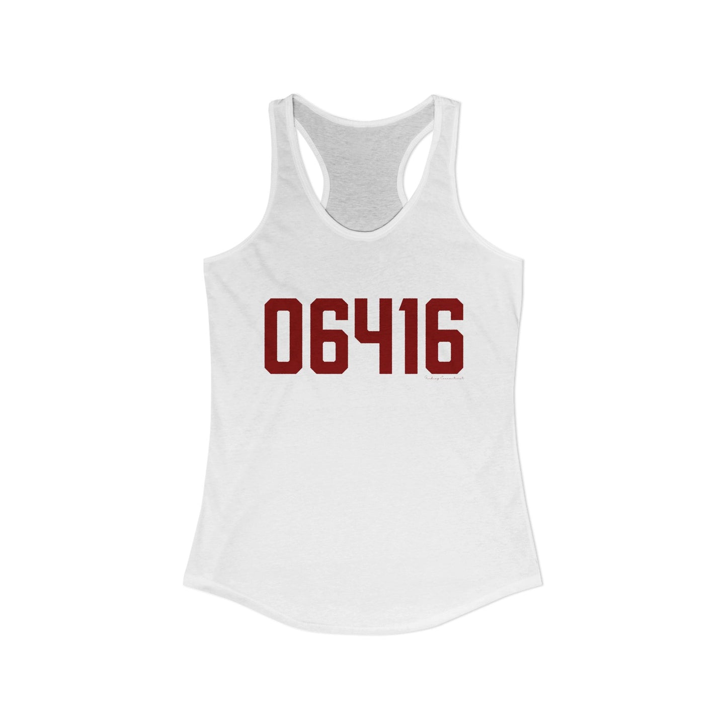 06416 Cromwell Connecticut Zip Code Women's Ideal Racerback Tank Top
