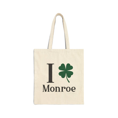 I Clover Monroe Cotton Canvas Tote Bag