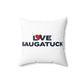 Love Saugatuck Spun Polyester Square Pillow