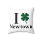 I Clover Newtown Spun Polyester Square Pillow