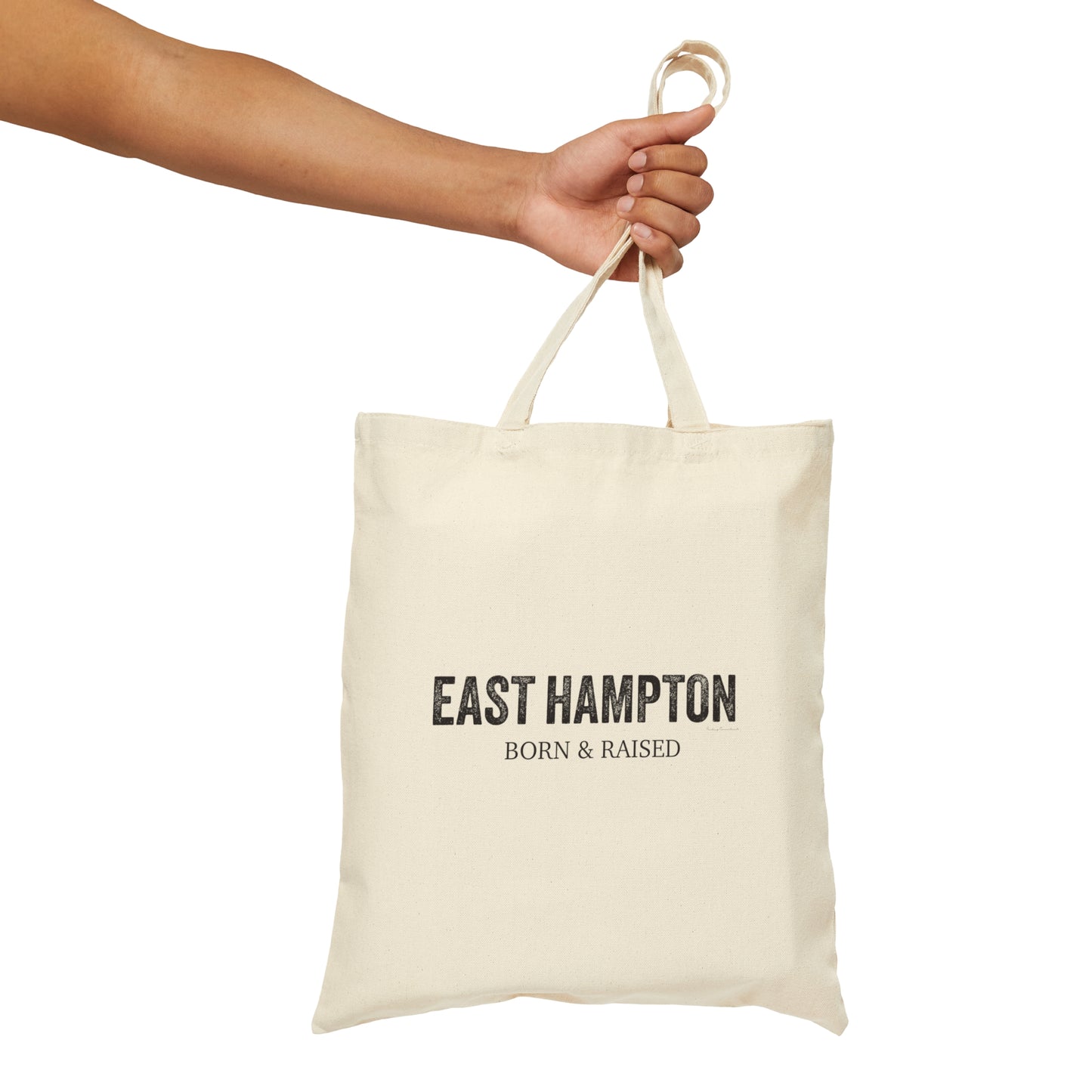 East Hampton Born & Raised Cotton Canvas Tote Bag