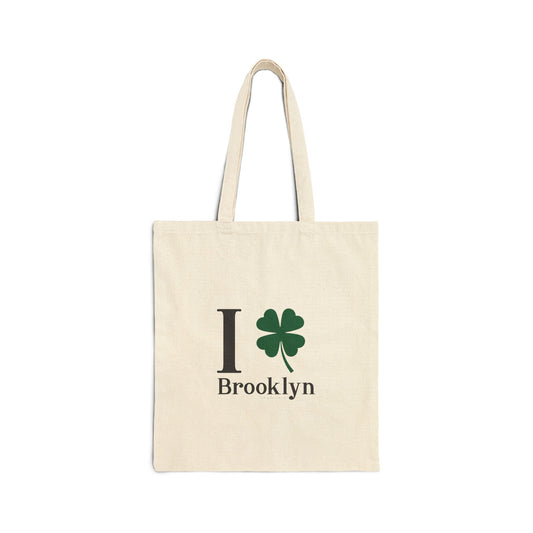 I Clover Brooklyn Cotton Canvas Tote Bag