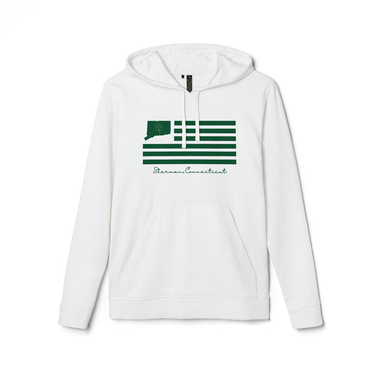 Sherman Connecticut St. Patrick’s Day Flag adidas Unisex Fleece Hoodie