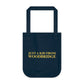 Just a kid from Woodbridge Organic Canvas Tote Bag