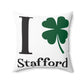 I Clover Stafford Spun Polyester Square Pillow