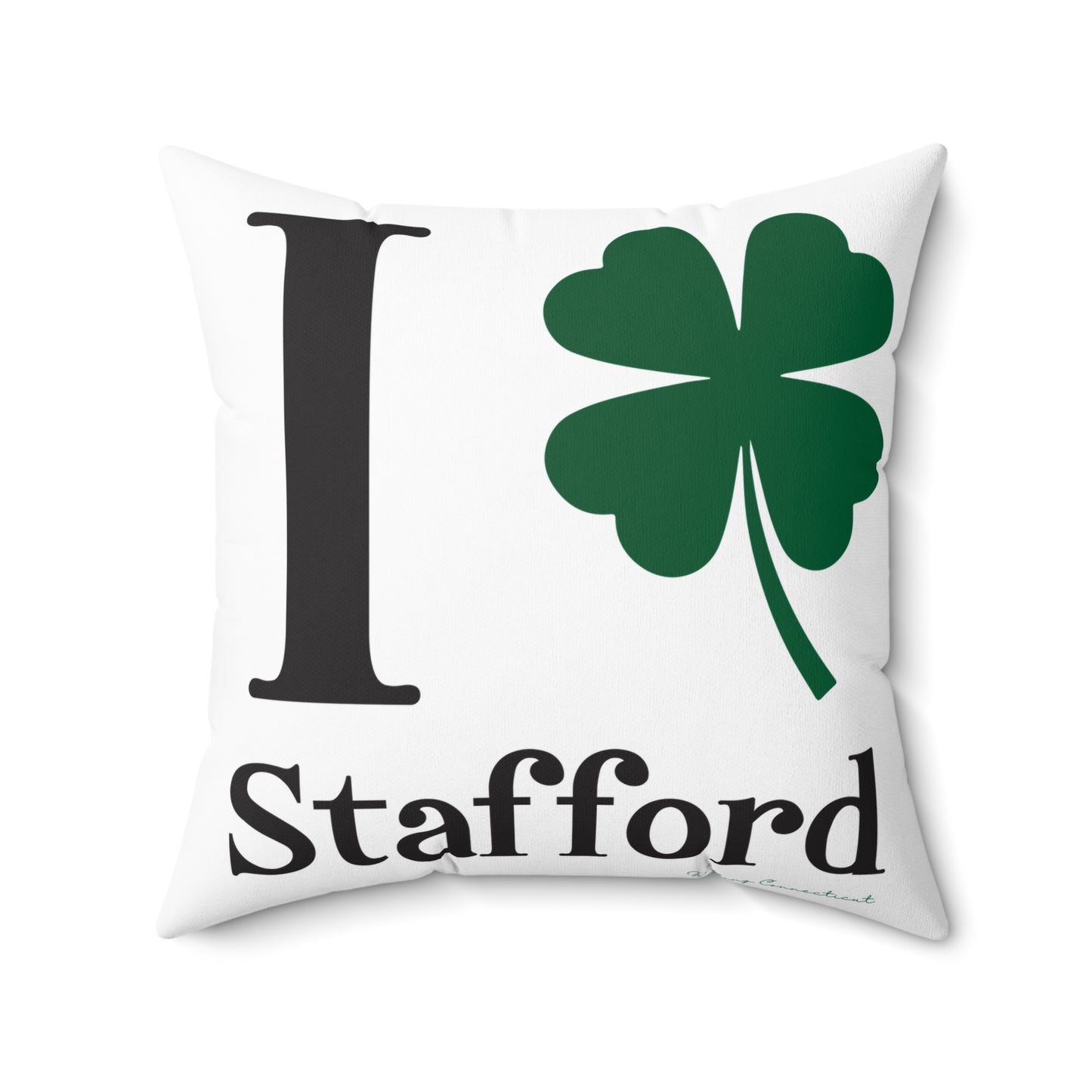 I Clover Stafford Spun Polyester Square Pillow