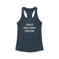 I Really Really Miss Stafford Women's Ideal Racerback Tank Top