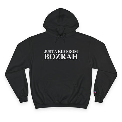 Just a kid from Bozrah Champion Hoodie