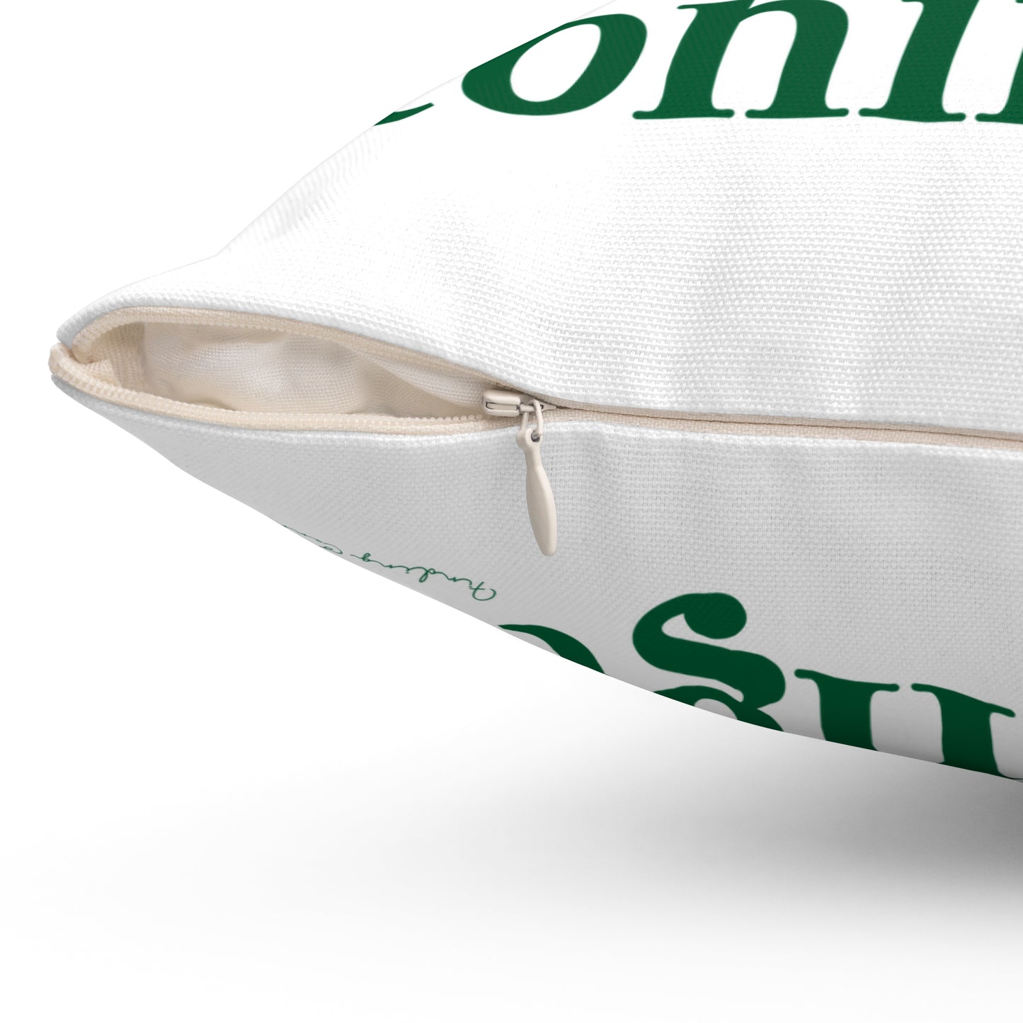 I Clover Stonington Spun Polyester Square Pillow