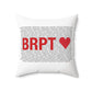 Bridgeport Love Spun Polyester Square Pillow