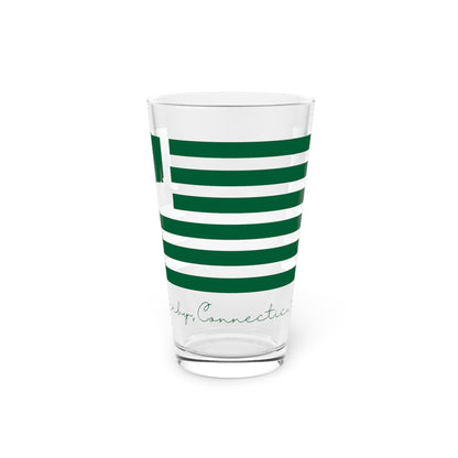 Derby Connecticut St. Patrick’s Day Flag Pint Glass, 16oz